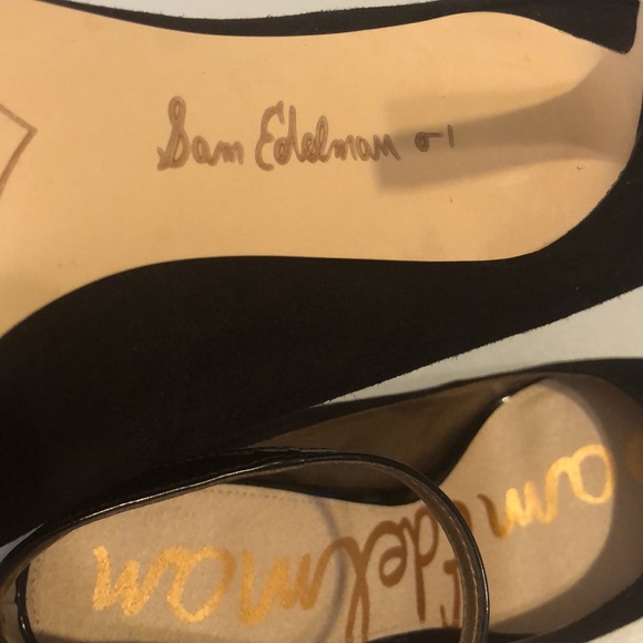 Sam Edelman BlackSuede/Patent Heels - Picture 9 of 15